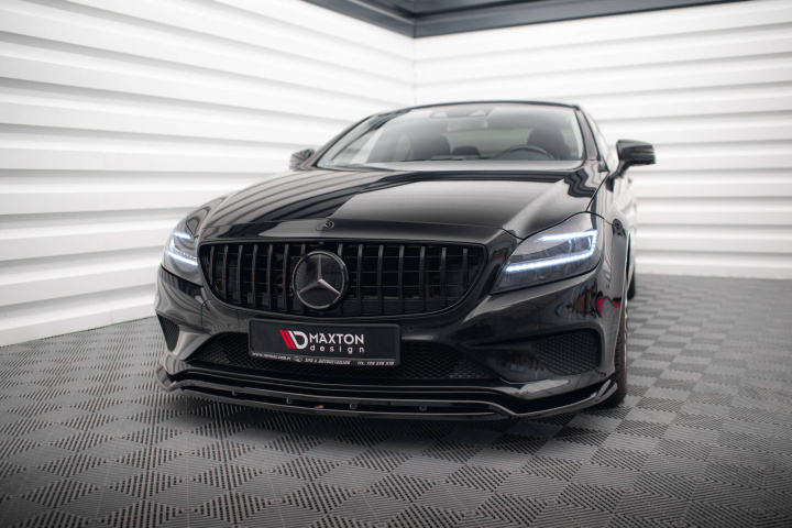 Mercedes-Benz CLS C218 Facelift 2014-2018 Frontsplitter V.1 Maxton Design i gruppen Välj bilmodell / Mercedes Benz / CLS-Class 10-18 (C218) / Styling hos DDESIGN Scandinavia AB (ME-CLS-218F-FD2G-FD2RG)