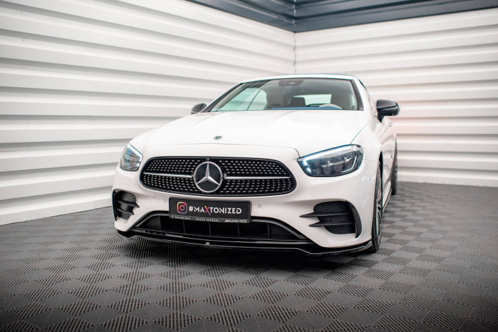 Mercedes E-Class W213 Coupe / Cab (C238) AMG-Line (Inkl. 53 AMG) 2017-2023 Frontsplitter V.1 Maxton Design i gruppen Välj bilmodell / Mercedes Benz / E-Class 17+ (W213 - C238) / Styling hos DDESIGN Scandinavia AB (ME-E-213F-AMGLINE-C-FD1G)