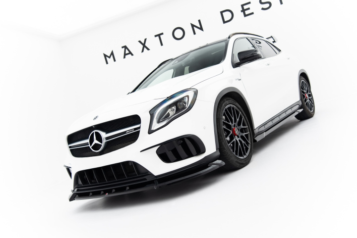Mercedes-Benz GLA 45 AMG X156 Facelift 2017-2020 Frontsplitter Maxton Design i gruppen Välj bilmodell / Mercedes Benz / GLA-Class 14-20 (X156) / Styling hos DDESIGN Scandinavia AB (ME-GLA-156F-AMG-FD1G)