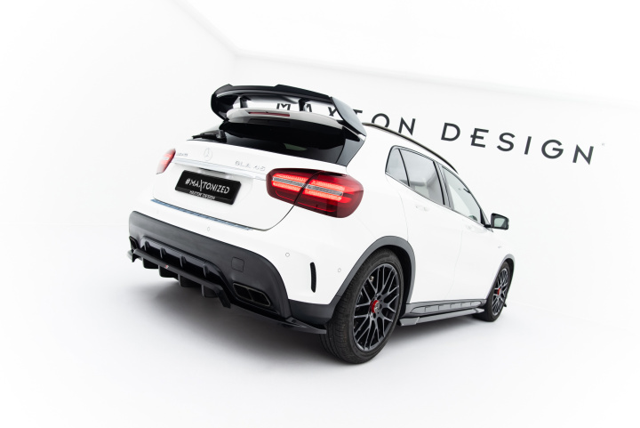 Mercedes-Benz GLA 45 AMG X156 Facelift 2017-2020 Bakre Splitter (med Splitters) Maxton Design i gruppen Välj bilmodell / Mercedes Benz / GLA-Class 14-20 (X156) / Styling hos DDESIGN Scandinavia AB (ME-GLA-156F-AMG-RD1G-RD2G)