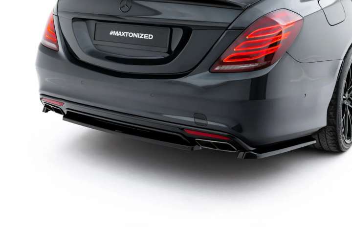 Mercedes S-Klass AMG-Line W222 2013-2017 Bakre Splitter V.2 Maxton Design i gruppen Välj bilmodell / Mercedes Benz / S-Class 13-20 (W222) hos DDESIGN Scandinavia AB (ME-S-222-AMGLINE-RD2G)