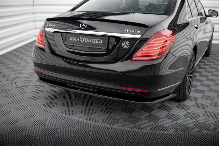 Mercedes S-Klass Standard W222 2013-2017 Bakre Splitter / Diffuser V.1 Maxton Design i gruppen Välj bilmodell / Mercedes Benz / S-Class 13-20 (W222) hos DDESIGN Scandinavia AB (ME-S-222-RD1G)