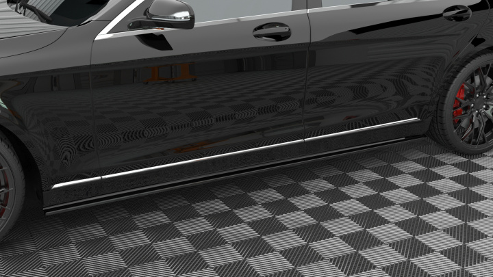 Mercedes-Benz S-Klass W222 2013-2017 Sidoextensions V.1 Maxton Design i gruppen Välj bilmodell / Mercedes Benz / S-Class 13-20 (W222) hos DDESIGN Scandinavia AB (ME-S-222-SD1G)