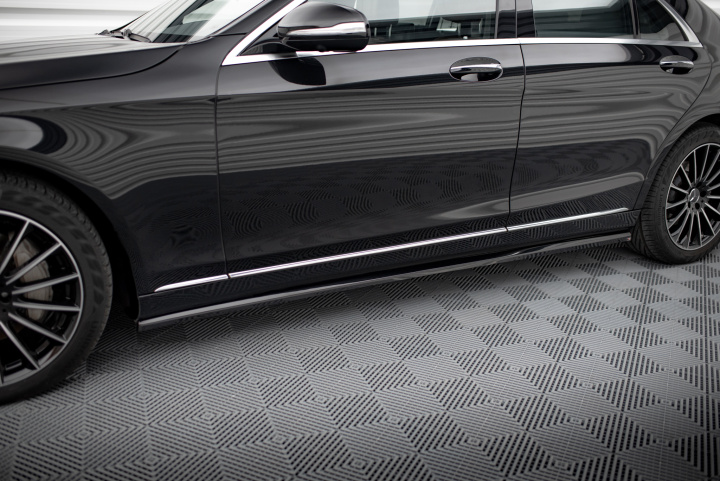 Mercedes S-Klass Standard W222 2013-2017 Sidokjolar / Sidoextensions Maxton Design i gruppen Välj bilmodell / Mercedes Benz / S-Class 13-20 (W222) hos DDESIGN Scandinavia AB (ME-S-222-SD2G)