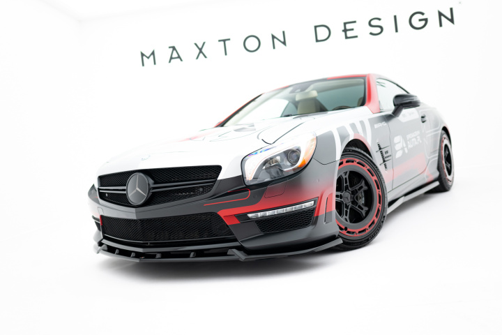 Mercedes-Benz SL 63 AMG R231 2012-2016 Frontsplitter / Frontläpp V.1 Maxton Design i gruppen Välj bilmodell / Mercedes Benz / SL-Class 12-20 (R231) hos DDESIGN Scandinavia AB (ME-SL-R231-63-FD1G)