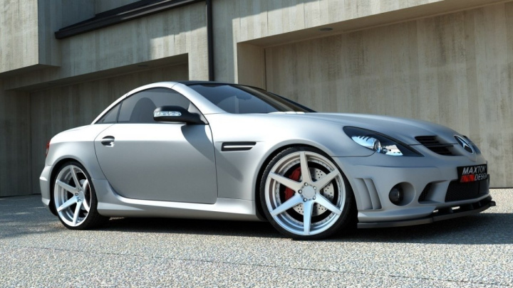 Mercedes SLK R171 (for Me-SLK -r171-AMG204-f1) 2004-2011 Frontsplitter / Frontläpp Maxton Design i gruppen Välj bilmodell / Mercedes Benz / SLK-Class 04-11 (R171) / Styling hos DDESIGN Scandinavia AB (ME-SLK-R171-AMG204-FD1G)