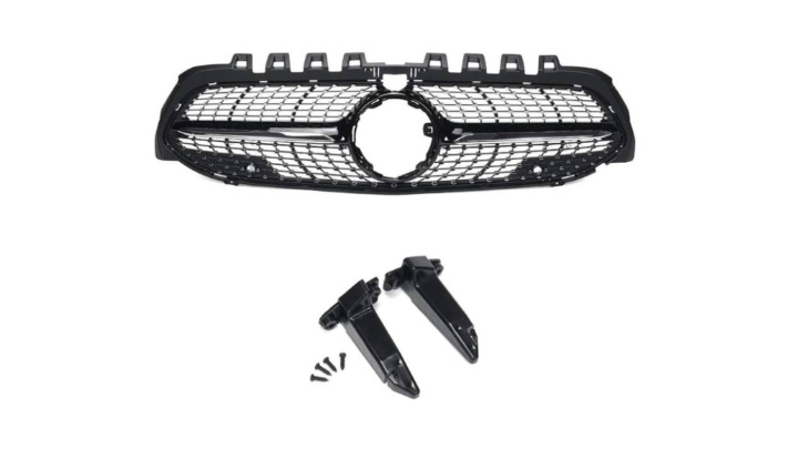 Mercedes A-Class W177 2019-2023 Diamond Svart/Krom Sportgrill i gruppen Välj bilmodell / Mercedes Benz / A-Klass 18+ (W177) hos DDESIGN Scandinavia AB (ME189001)