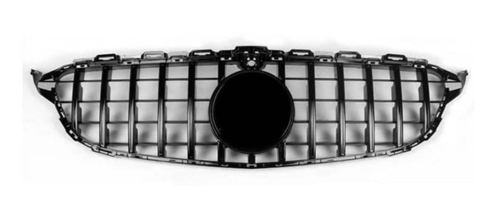 MERCEDES C-Class W205 2014-2021 Blanksvart Panamericana Sportgrill AMG/GT-Look i gruppen Välj bilmodell / Mercedes Benz / C-Class 15-21 (W205) hos DDESIGN Scandinavia AB (ME358003)