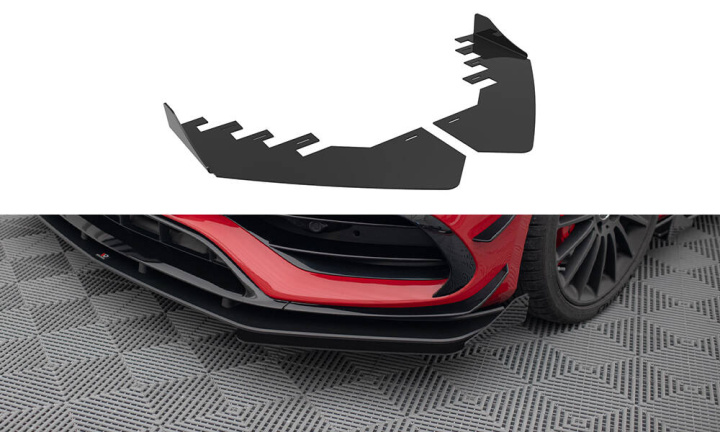 Mercedes-Benz A 45 AMG W176 Facelift 2015-2018 Främre Splitters Maxton Design i gruppen Välj bilmodell / Mercedes Benz / A-Klass 12-18 (W176) / Styling hos DDESIGN Scandinavia AB (MEA176FAEROCNC-FSF1G)