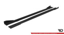 Mercedes-Benz A AMG-Line W176 Facelift 2015-2018 Street Pro Sidoextensions + Flaps Svart/Röd + Blanka Flaps Maxton Design