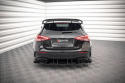 Mercedes A35 AMG Hatchback Aero Pack W177 2018-2023 Street Pro Bakre Diffuser + Flaps Svart/Röd + Blanka Flaps Maxton Design