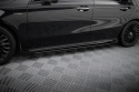 Mercedes-AMG A35 W177 Facelift 2023- Street Pro Sidoextensions + Flaps Svart/Röd + Blanka Flaps Maxton Design