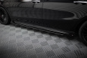 Mercedes-AMG A35 W177 Facelift 2023- Street Pro Sidoextensions + Flaps Svart/Röd + Blanka Flaps Maxton Design