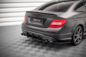 Mercedes-Benz C Coupe AMG-Line C204 2007-2014 Street Pro Bakre Diffuser Svart/Röd Maxton Design