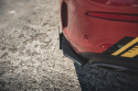 Mercedes-AMG C43 Coupe C205 2014-2018 Street Pro Bakre Sidoextensions + Flaps Svart/Röd + Blanka Flaps Maxton Design