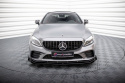 Mercedes-AMG C43 Coupe / Cabrio C205 Facelift / A205 Facelift 2018-2021 Street Pro Frontläpp / Frontsplitter + Flaps Svart/Röd + Blanka Flaps Maxton Design