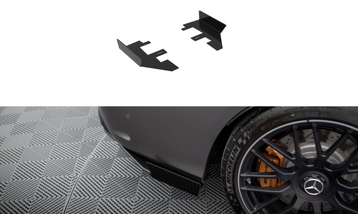 Mercedes AMG C63 Sedan / Estate W205 Facelift 2018-2021 Add-On Till Racing Bak Sido Splitters Maxton Design i gruppen Välj bilmodell / Mercedes Benz / C-Class 15-21 (W205) / Styling hos DDESIGN Scandinavia AB (MEC205F63CNC-RSF1G)