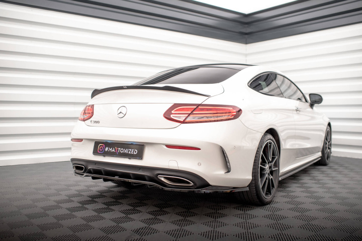 Mercedes C Coupe AMG-Line C205 Facelift 2018-2021 Bakre Splitter / Diffuser Maxton Design i gruppen Välj bilmodell / Mercedes Benz / C-Class 15-21 (W205) / Styling hos DDESIGN Scandinavia AB (MEC205FAMGLINECRD1GRD2G)