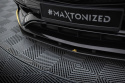 Mercedes-AMG CLA 45 Aero C117 Facelift 2017-2019 Street Pro Frontläpp / Frontsplitter Svart/Röd Maxton Design