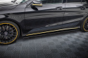 Mercedes-AMG CLA 45 C117 Facelift 2017-2019 Street Pro Sidoextensions Svart/Röd Maxton Design