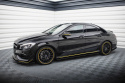 Mercedes-AMG CLA 45 C117 Facelift 2017-2019 Street Pro Sidoextensions Svart/Röd Maxton Design
