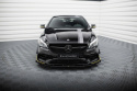 Mercedes-AMG CLA 45 Aero C117 Facelift 2017-2019 Street Pro Frontläpp / Frontsplitter + Flaps Svart/Röd + Blanka Flaps Maxton Design
