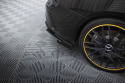 Mercedes-AMG CLA 45 C117 Facelift 2017-2019 Street Pro Bakre Sidoextensions + Flaps Svart/Röd + Blanka Flaps Maxton Design