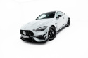 Mercedes-AMG CLE 53 Aero C236 2023- Street Pro Frontläpp / Frontsplitter + Flaps Svart/Röd + Blanka Flaps Maxton Design