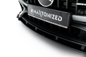 Mercedes-AMG CLE 53 Aero C236 2023- Street Pro Frontläpp / Frontsplitter + Flaps Svart/Röd + Blanka Flaps Maxton Design