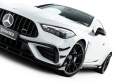 Mercedes-AMG CLE 53 Aero C236 2023- Street Pro Frontläpp / Frontsplitter + Flaps Svart/Röd + Blanka Flaps Maxton Design