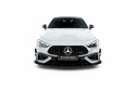Mercedes-AMG CLE 53 Aero C236 2023- Street Pro Frontläpp / Frontsplitter + Flaps Svart/Röd + Blanka Flaps Maxton Design