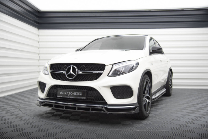Mercedes-AMG GLE AMG-Line Coupe (Inkl GLE 43 AMG) C292 2015-2019 Frontläpp / Frontsplitter V.2 Maxton Design i gruppen Välj bilmodell / Mercedes Benz / GLE-Class 11-19 (W166) hos DDESIGN Scandinavia AB (MEGLEC292AMGLINEFD2GFD2RG)