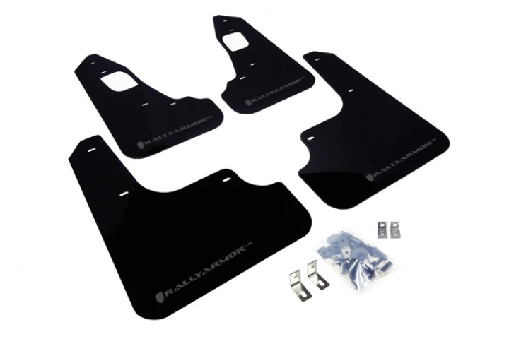 MF10-UR-BLKGRY 08-16 EVO X UR Svarta Stänkskydd Grå Logo Rally Armor