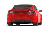 Tesla Model S / S Plaid 2021-2023 Svarta Stänkskydd Rally Armor