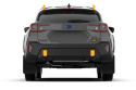 Subaru Crosstrek (Endast Wilderness) 2024-2026 Stänklappar UR Svarta Med Röd Logotyp Ingen Borrning Krävs Rally Armor