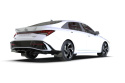 Hyundai Elantra 2024-2026 Stänklappar Svarta Med Vit Logotyp Rally Armor
