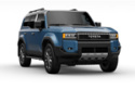 Toyota Land Cruiser 2022-2026 Stänklappar UR Svarta Med Svartmetallic Logotyp Rally Armor