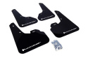 2010-13 Mazda3/Spd3 Svarta Stänkskydd Vit Logo Rally Armor