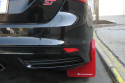 Ford Focus ST 2012-2019 / RS 2016-2019 Stänklappar UR Nitrous Blue Med Vit Logotyp Rally Armor