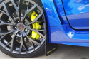 WRX STi 15-19 / Levorg (Kräver Modifikation Bak) Svarta Stänkskydd Grön / Gul Logo Rally Armor