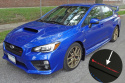 Subaru WRX/STI 2015-2021 Stänklappar UR Vita Med Röd Logotyp Rally Armor