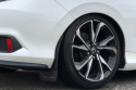 Honda Civic Si 2016-2021 Stänklappar UR Svarta Med Röd Logotyp Rally Armor