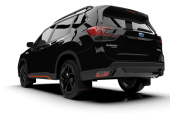 MF52-UR-BLKOR 2019+ Subaru Forester Svarta Stänkskydd Orange Logo Rally Armor (2)