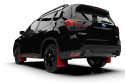 2019+ Subaru Forester Röda Stänkskydd Vit Logo Rally Armor