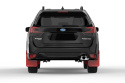 2019+ Subaru Forester Röda Stänkskydd Vit Logo Rally Armor