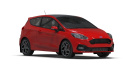Ford Fiesta ST MK8 2018-2023 Stänklappar UR Svarta Med Vit Logotyp Rally Armor