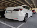 Tesla Model 3 17+ Svart Stänkskydd Vit Logo Rally Armor