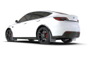 Tesla Model Y, Juniper Y 2020-2026 Stänklappar UR Vita Med Svart Logotyp Rally Armor