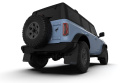 Ford Bronco (Stötfångare I Plast + Fotsteg Ej Raptor/Sport) 2021-2025 Stänklappar Svarta Med Röd Logotyp Rally Armor