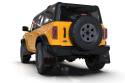 Ford Bronco (Stötfångare I Plast + Tröskelskydd Ej Raptor/Sport) 2021-2025 Stänklappar Svarta Med Svartmetallic Logotyp Rally Armor